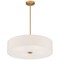 Access Lighting Mid Town, LED Pendant or SemiFlush, Antique Brushed Brass Finish, Fabric 64066LEDDLP-ABB/WH - alternate 5